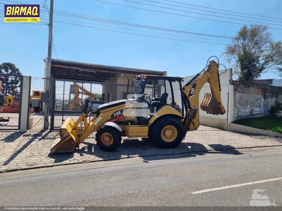 Retro Escavadeira Caterpillar 416E