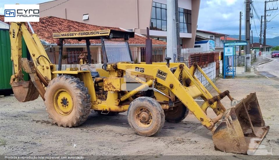 Retro Escavadeira Massey Ferguson MF86