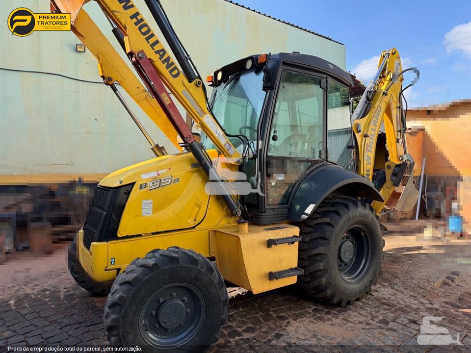 Retro Escavadeira New Holland B95B