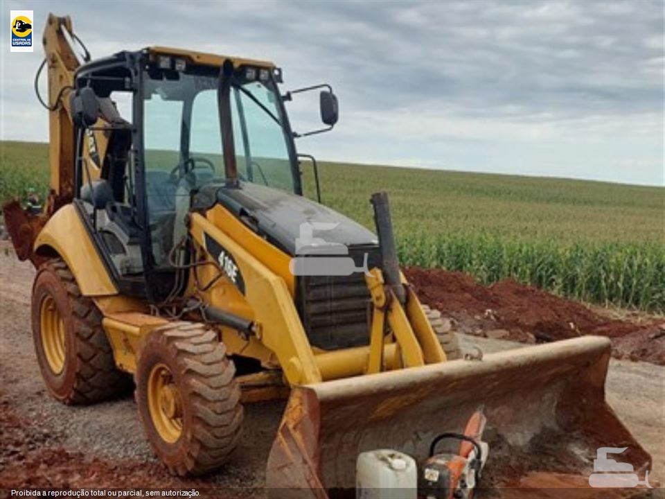 Retro Escavadeira Caterpillar 416E