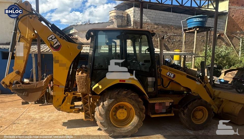 Retro Escavadeira Caterpillar 416