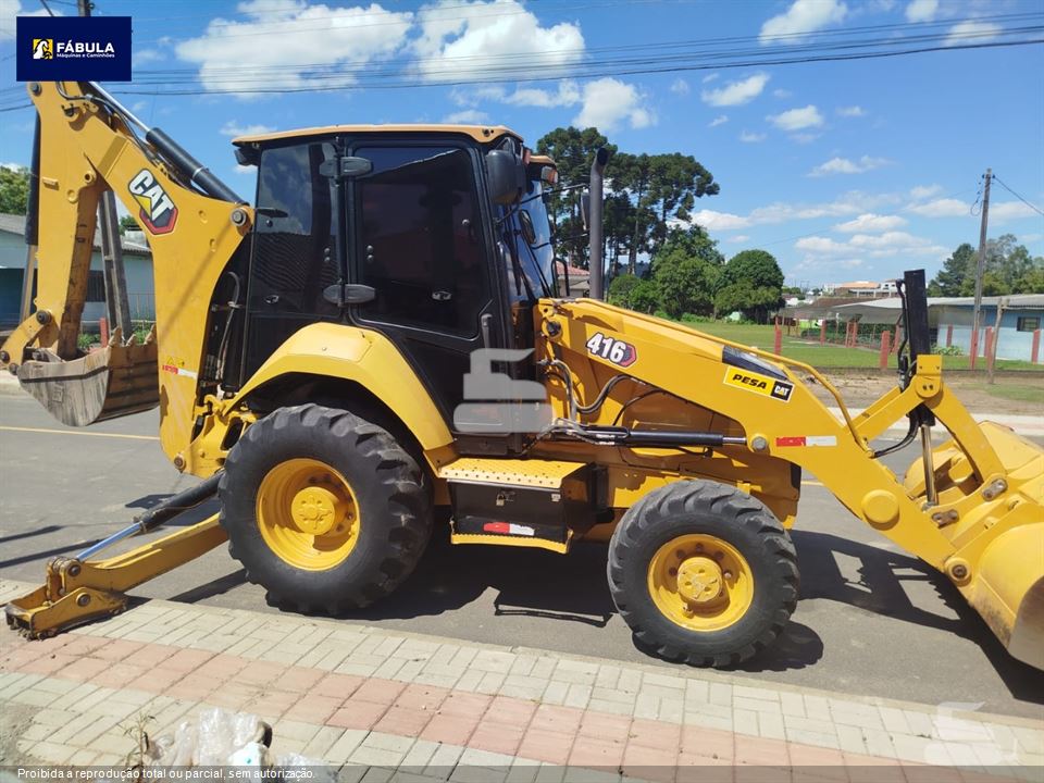 Retro Escavadeira Caterpillar 416