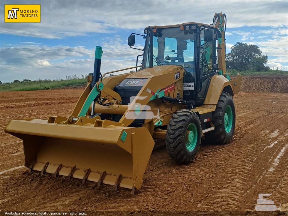 Retro Escavadeira Caterpillar 416