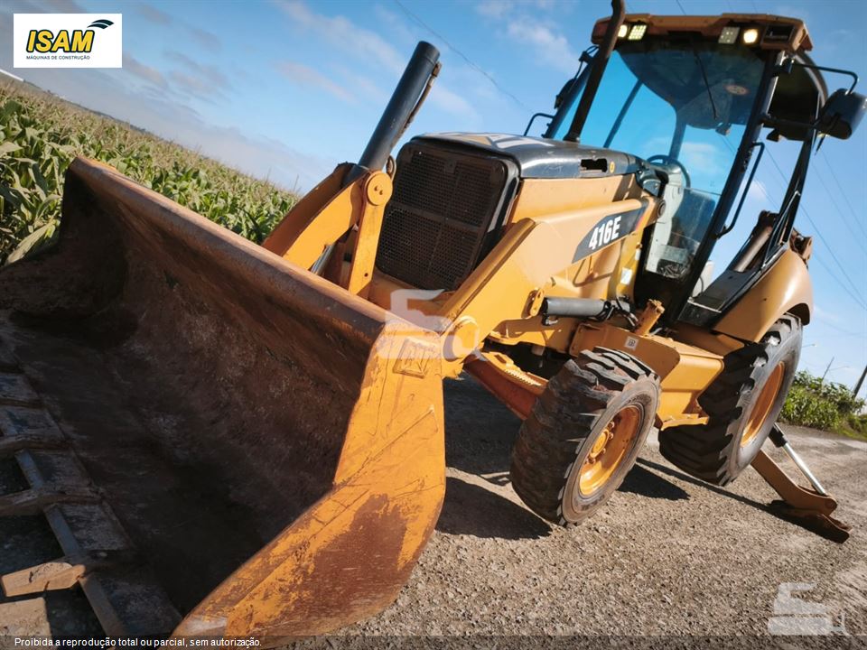 Retro Escavadeira Caterpillar 416E