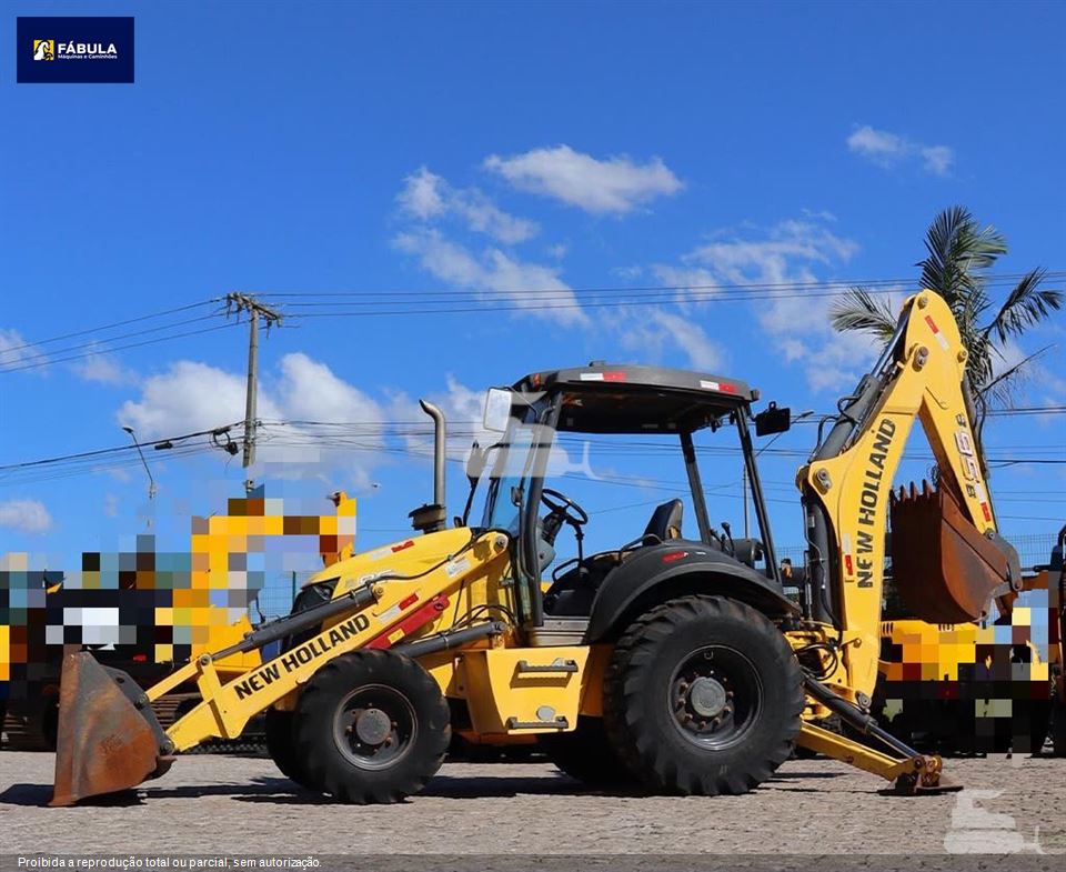 Retro Escavadeira New Holland B95B