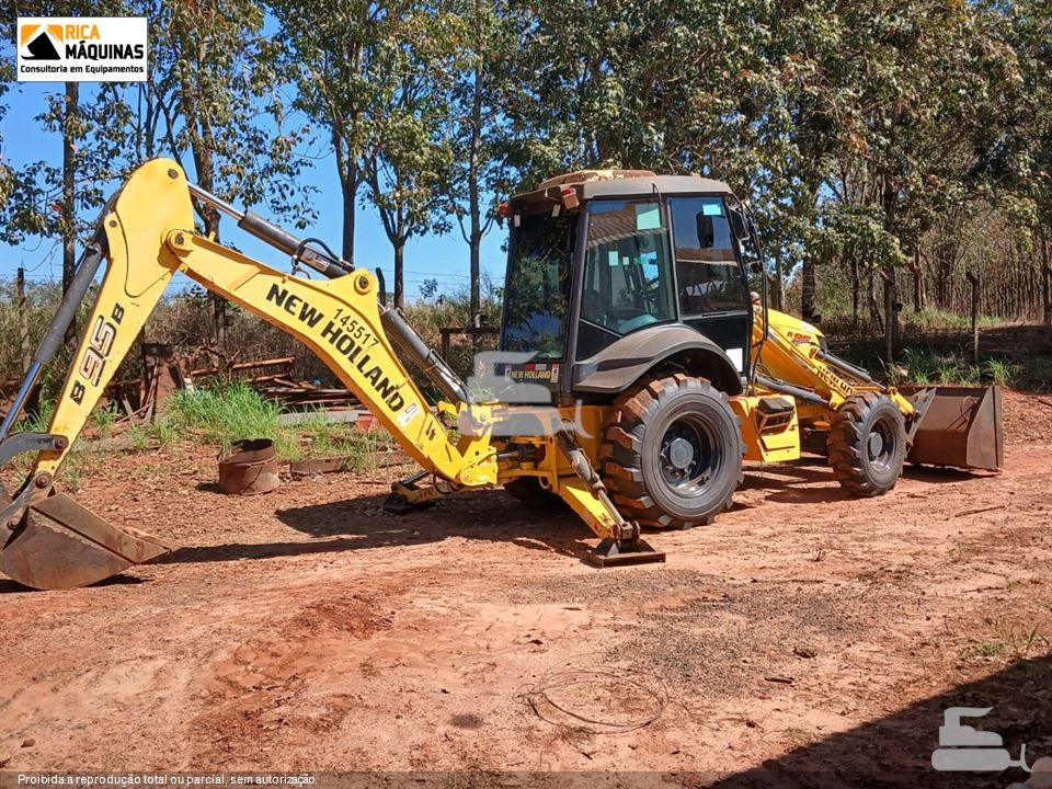 Retro Escavadeira New Holland B95B