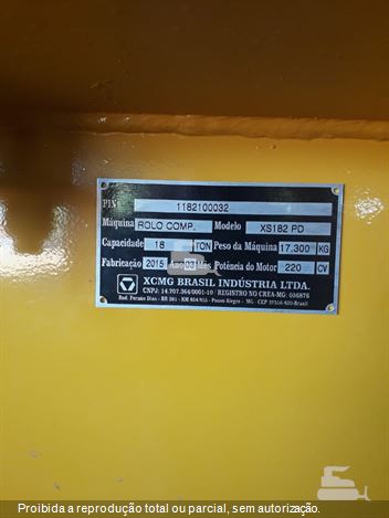 Rolo Compactador XCMG XS122PD