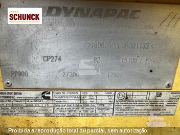 Rolo Compactador Dynapac CP274