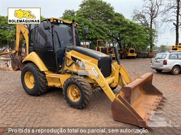 Retro Escavadeira Caterpillar 416E
