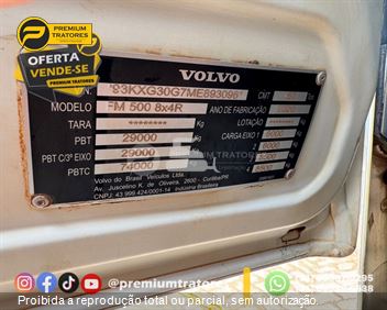 Caminhão Volvo FMX 500 8x4 2p (diesel) (e5)