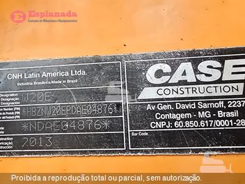 Pá Carregadeira Case W20E