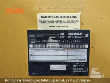 Pá Carregadeira Caterpillar 938K Sugarcane Handler