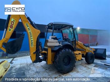 Retro Escavadeira New Holland B90B