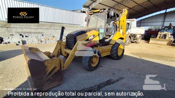 Retro Escavadeira Caterpillar 416E