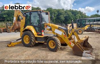 Retro Escavadeira Caterpillar 416F2