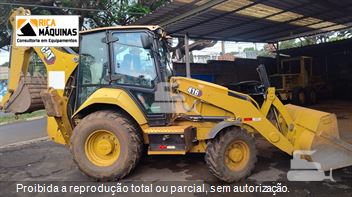 Retro Escavadeira Caterpillar 416