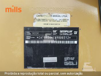 Pá Carregadeira Caterpillar 920K