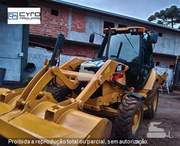 Retro Escavadeira Caterpillar 416E
