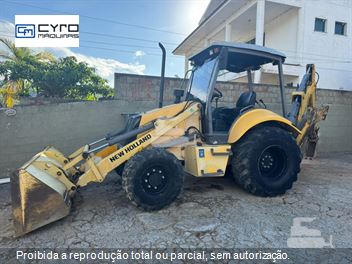Retro Escavadeira New Holland LB110
