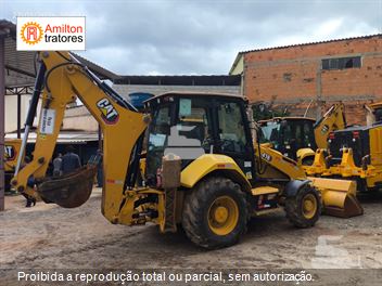 Retro Escavadeira Caterpillar 416F