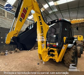 Retro Escavadeira New Holland B95B