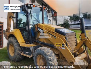 Retro Escavadeira Caterpillar 416F2