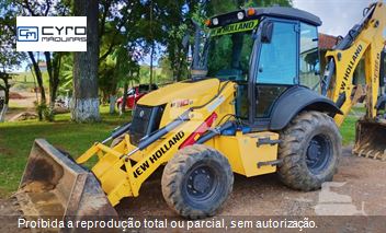 Retro Escavadeira New Holland B110B