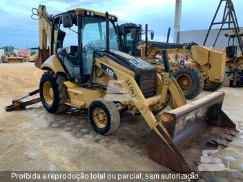 Retro Escavadeira Caterpillar 416E