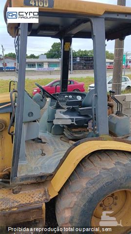 Retro Escavadeira Caterpillar 416D