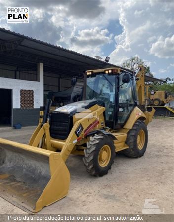 Retro Escavadeira Caterpillar 416E