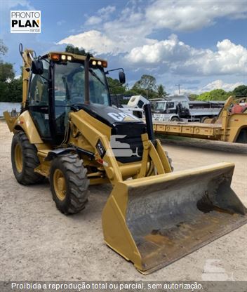 Retro Escavadeira Caterpillar 416E