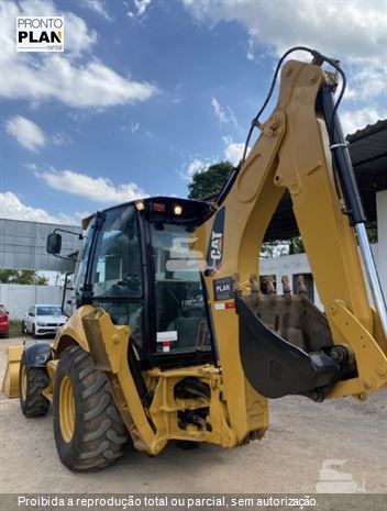 Retro Escavadeira Caterpillar 416E