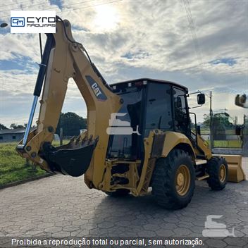Retro Escavadeira Caterpillar 416F2