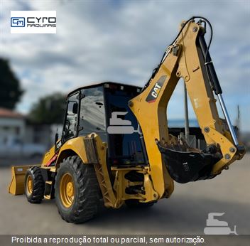 Retro Escavadeira Caterpillar 416F2