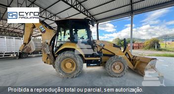 Retro Escavadeira Caterpillar 416