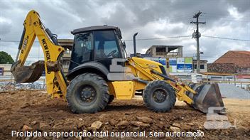 Retro Escavadeira New Holland B95B