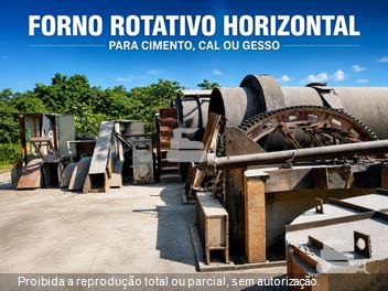 FORNO ROTATIVO HORIZONTAL PARA CIMENTO, CAL OU GESSO 