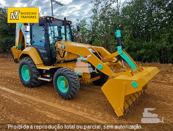 Retro Escavadeira Caterpillar 416