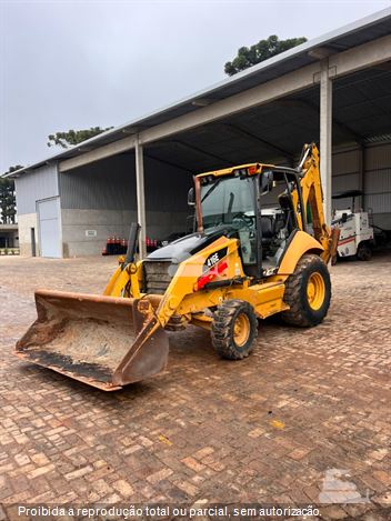 Retro Escavadeira Caterpillar 416E
