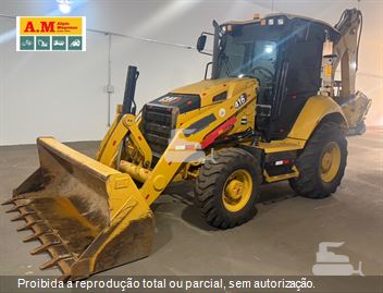 Retro Escavadeira Caterpillar 416